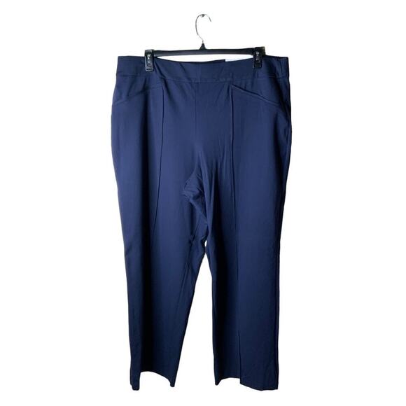 Est 1946 Classic Career Pants Women Size 22/24W Straight Leg Stretch Flat Front - Picture 1 of 10